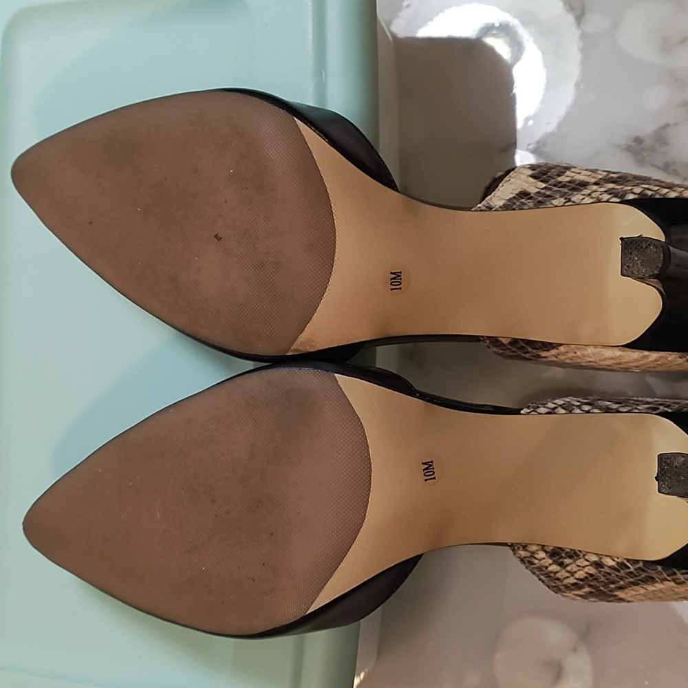 ALFANI Snakeskin and Black Women's Heels - Women's Size 10M - Picture 7 of 10